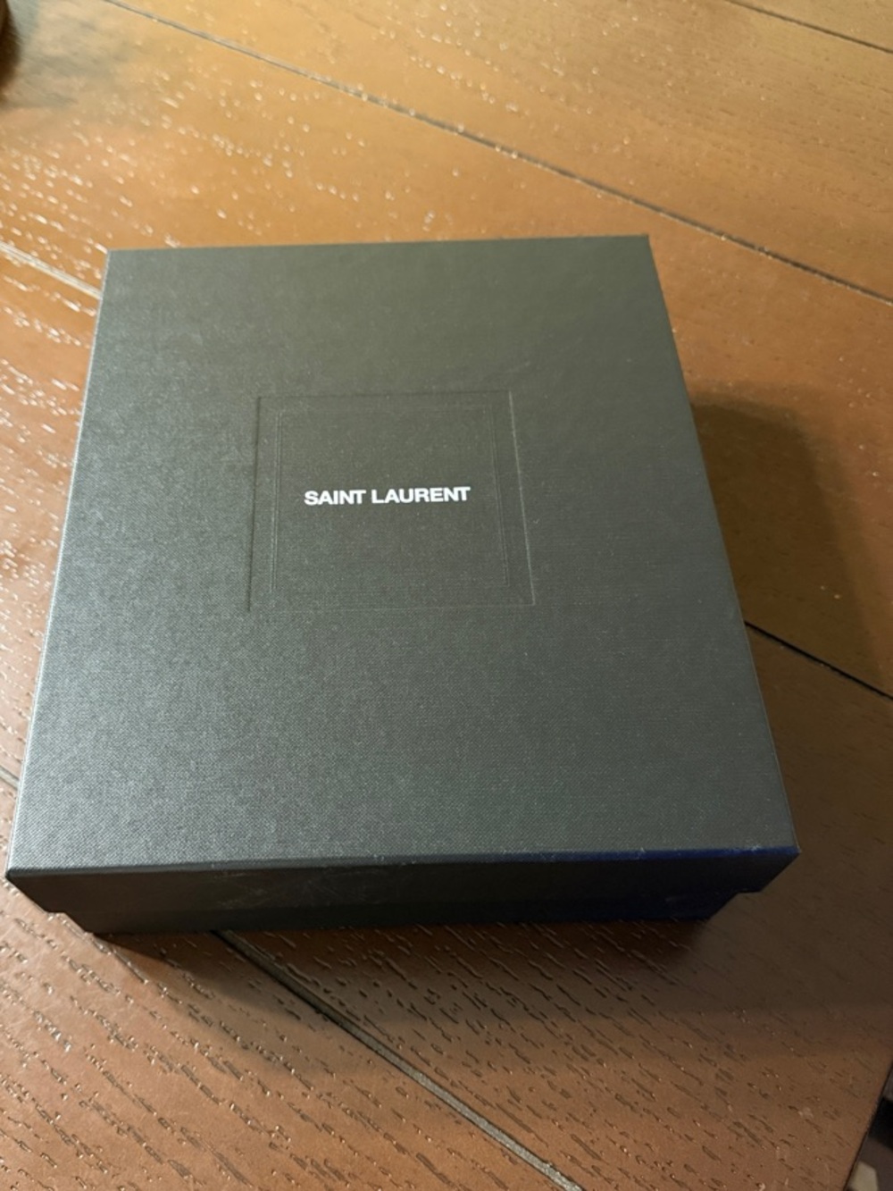Saint Laurent Navy Blue Retail Bag with White Logo - Picture 2 of 8